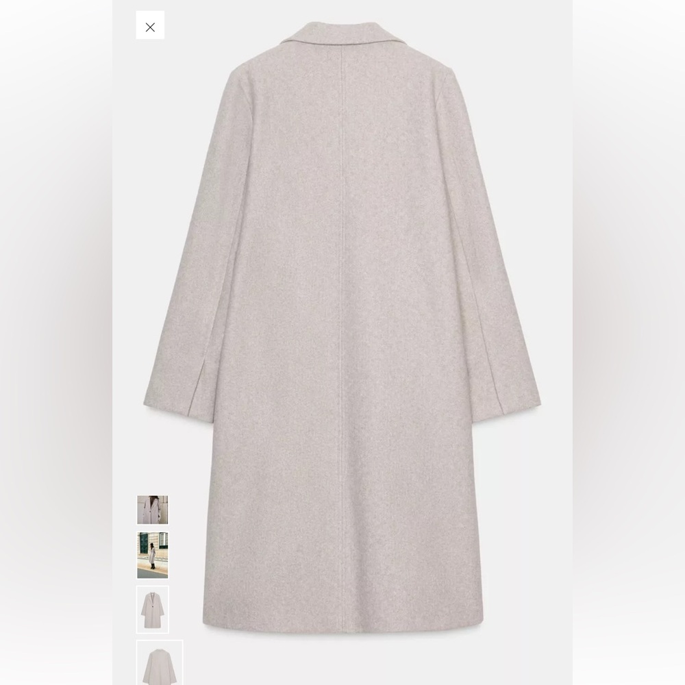 Zara Basic Soft Coat NWT - image 4